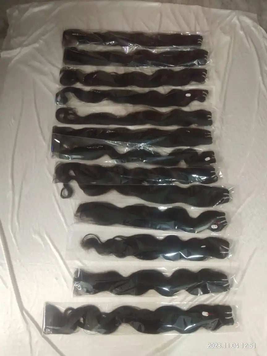 100% Unprocessed Natural Human Hair.india Best Hot 6A Hair Waft