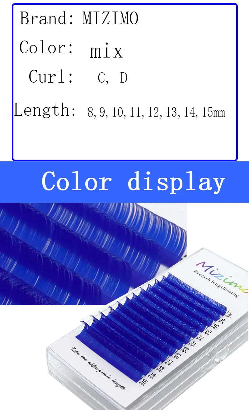 New White Color 8-15 Length Mixed With Natural Softness Extended Professional Grafting False Eyelashes Makeup C/D