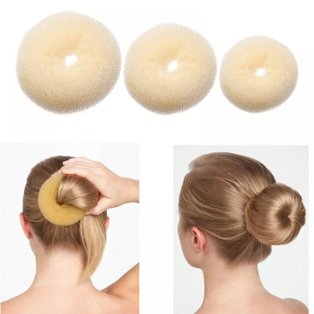 Donut Hair Bun Maker 3Colors Foam Sponge Bun Maker S/M/L Easy Ring Style Bun Hair Styling Tools Accessories For Girls Women