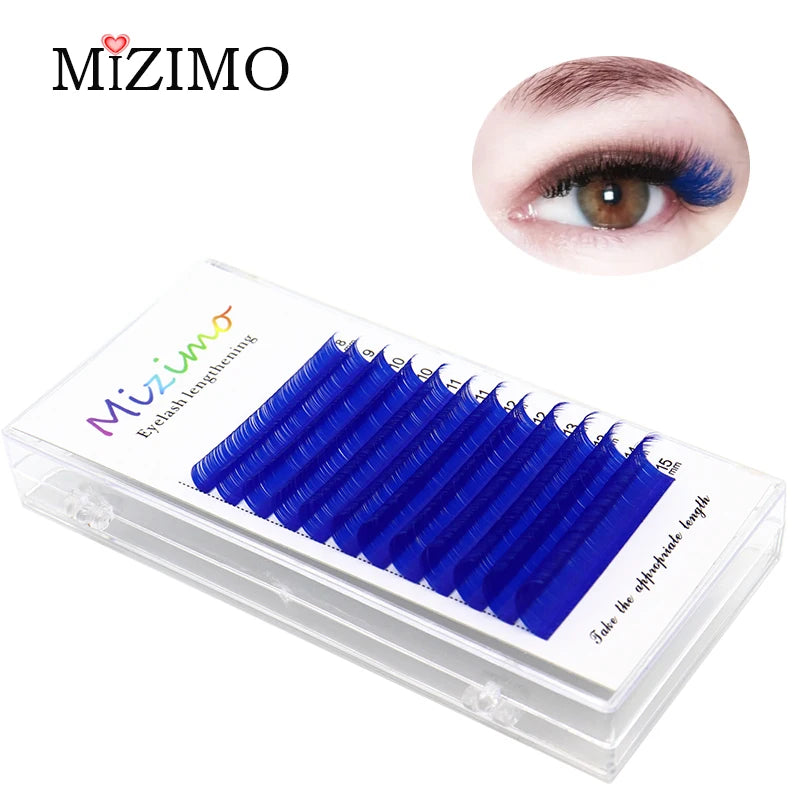 New White Color 8-15 Length Mixed With Natural Softness Extended Professional Grafting False Eyelashes Makeup C/D
