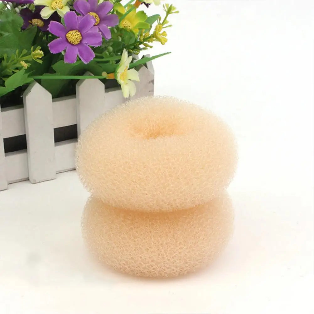 Donut Haarknotenformer 3 Farben Schaumschwamm Haarknotenformer S/M/L Einfacher Ring-Stil Haarknoten Styling-Werkzeuge Zubehör für Mädchen Frauen