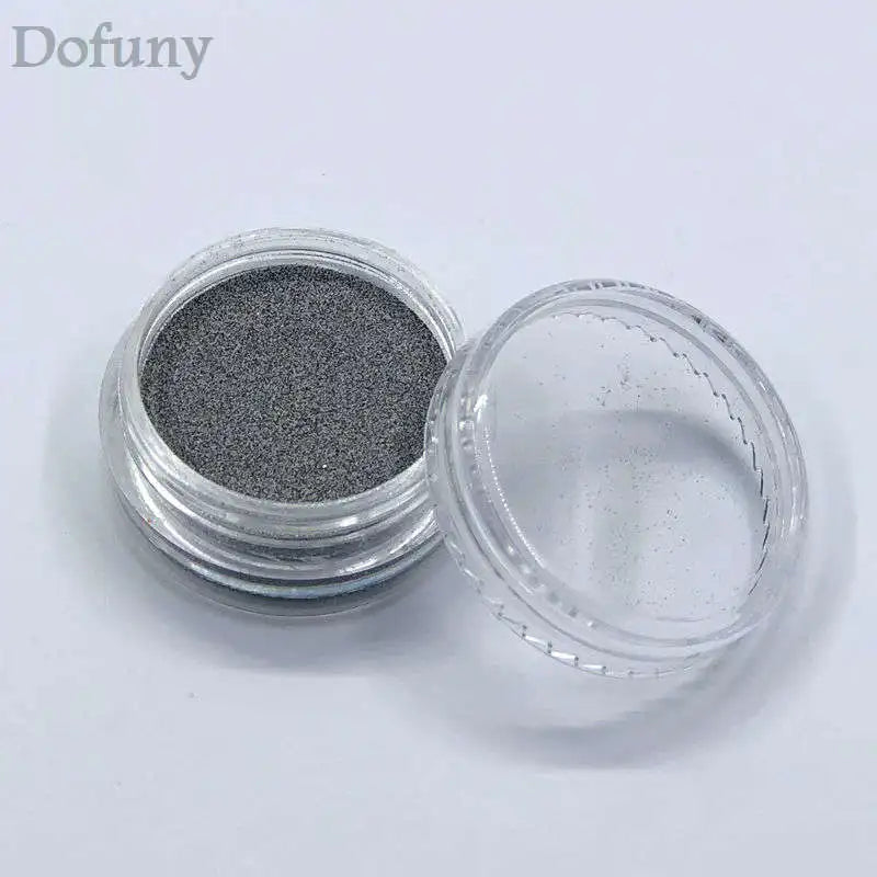 1 PC Shining Magic Grey White Reflective Nail Powder Decoration Manicure Disco Nail Glitter Dipping Powder Shimmer Pigment
