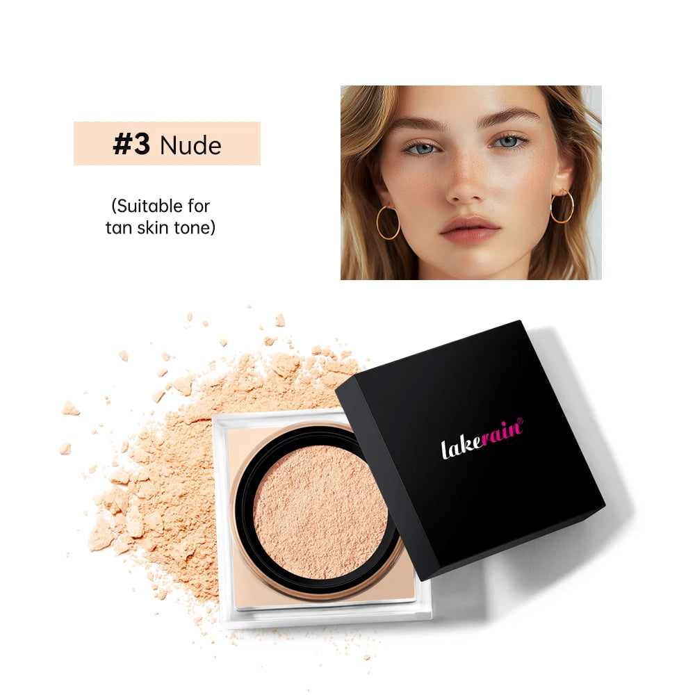 Loses Puder Make-up Loose Baking & Setting Puder Matt Wasserdicht Lang anhaltend Ölkontrolle 4 Farben Loses Puder Make-up Kosmetik