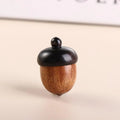 Portable Acorn Shape Outdoor Sandalwood Capsules Organizer Granule Storage Box Travel Pill Case Wooden Pill Box