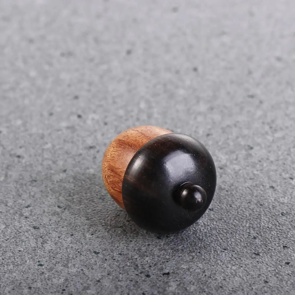 Portable Acorn Shape Outdoor Sandalwood Capsules Organizer Granule Storage Box Travel Pill Case Wooden Pill Box
