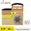 Hörgerätebatterien RAYOVAC EXTRA Zink-Luft 60 Stück Hochleistung A10 10A 10 PR70 Hörgerätebatterie A10 für Hörgeräte