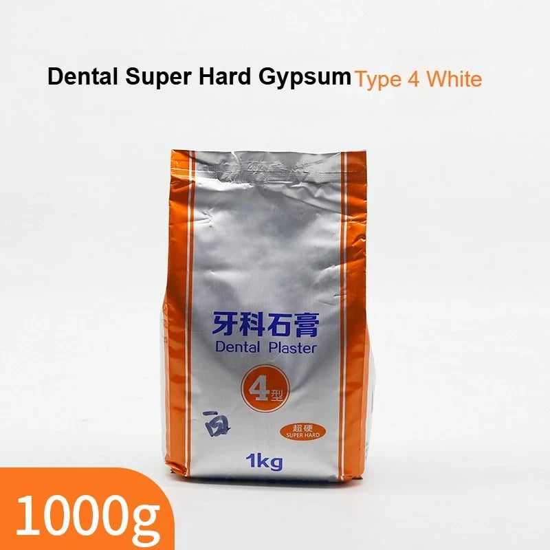 1KG/pack Dental Super Hard Plaster Type 4 Casting Crown Dental Model All Ceramic Mold Powder Dental Specific Gypsum Powder