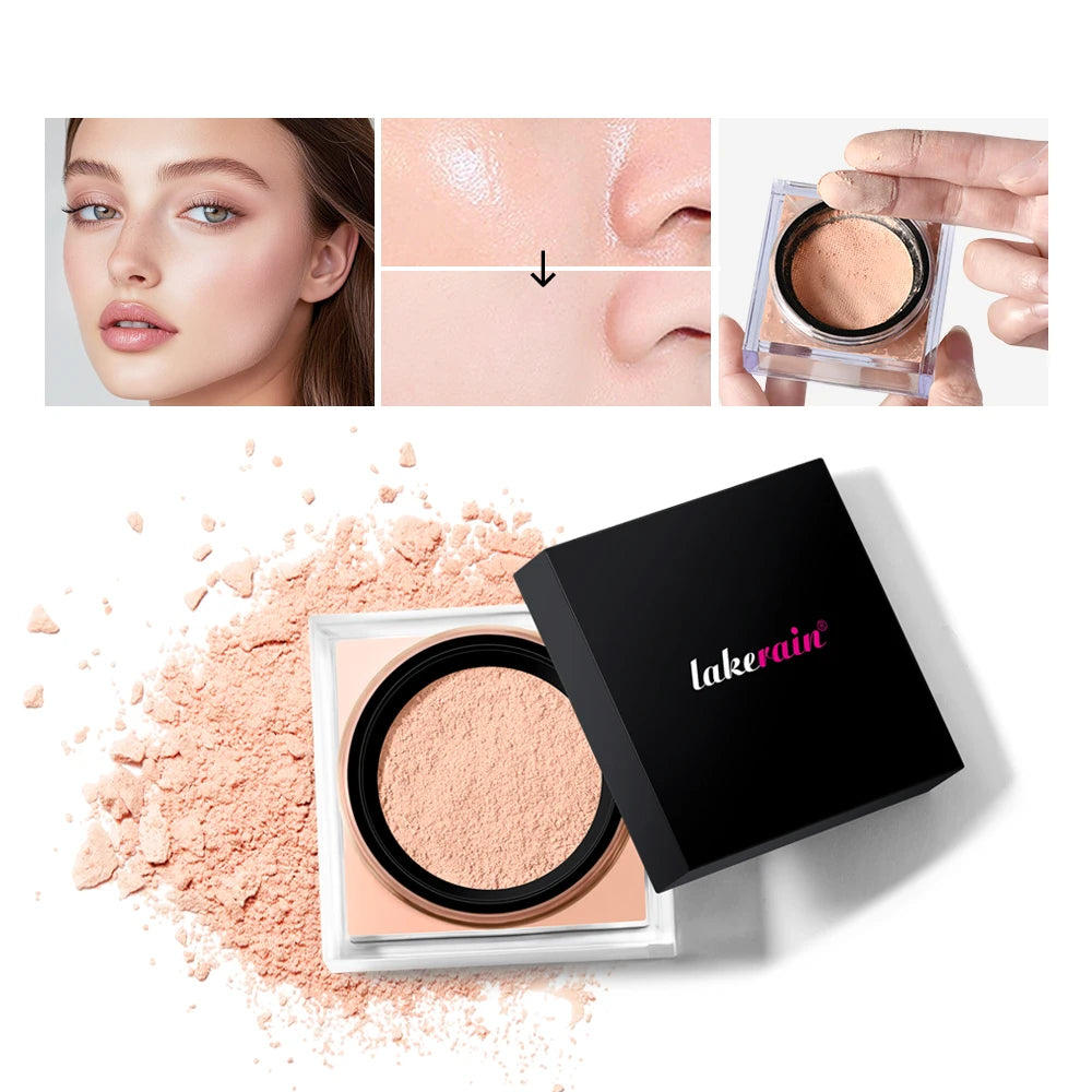 Loses Puder Make-up Loose Baking & Setting Puder Matt Wasserdicht Lang anhaltend Ölkontrolle 4 Farben Loses Puder Make-up Kosmetik