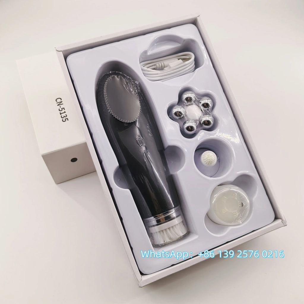 Beauty 4 in 1 Gesichts-Lifting-Gerät, Gesichtsreinigungsbürste, elektrische Silikon-Gesichtsreinigungsbürste für die Tiefenreinigung