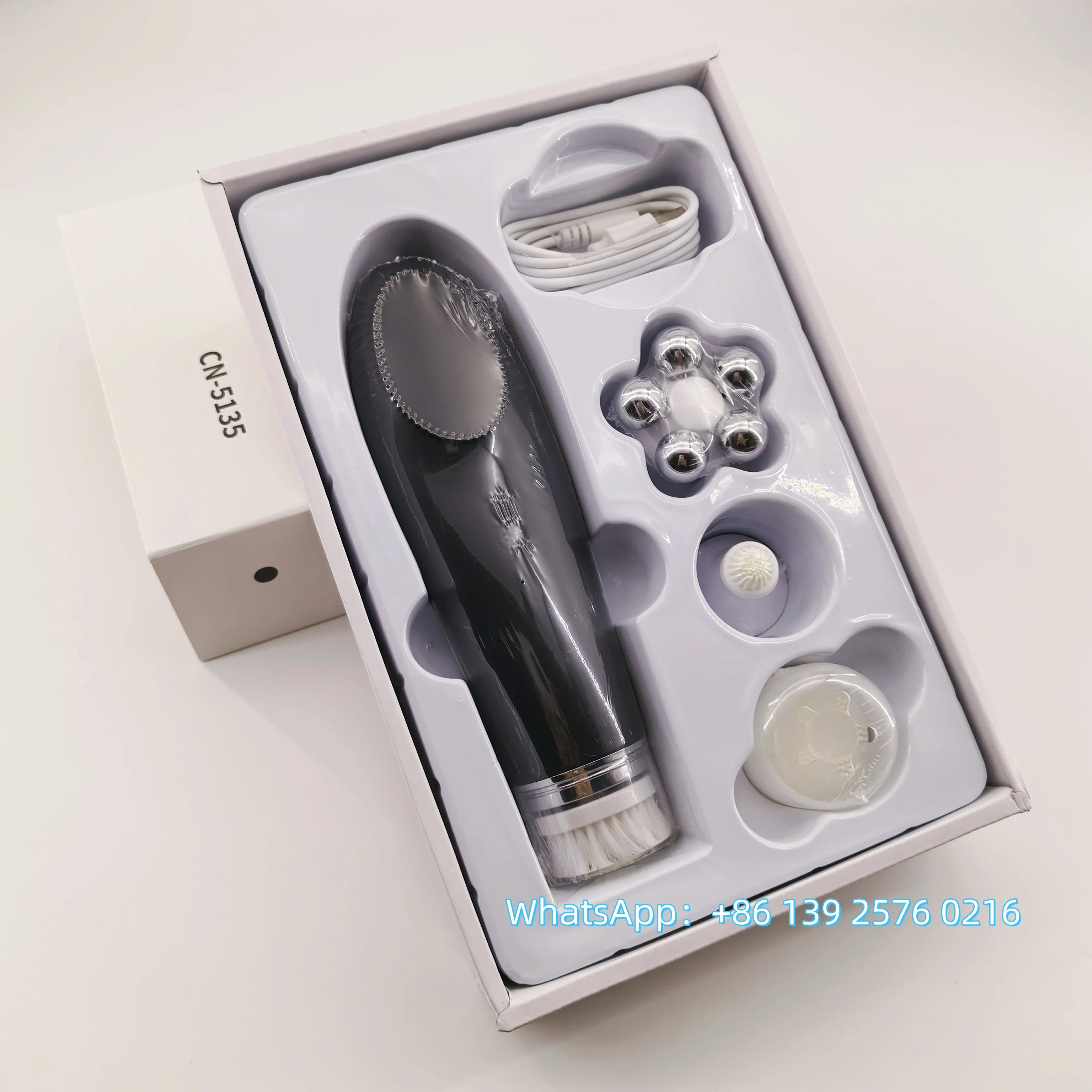 Beauty 4 in 1 Gesichts-Lifting-Gerät, Gesichtsreinigungsbürste, elektrische Silikon-Gesichtsreinigungsbürste für die Tiefenreinigung