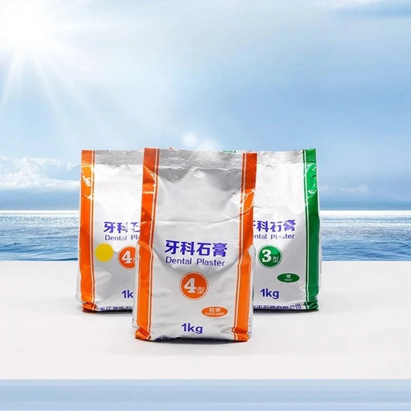 1KG/pack Dental Super Hard Plaster Type 4 Casting Crown Dental Model All Ceramic Mold Powder Dental Specific Gypsum Powder