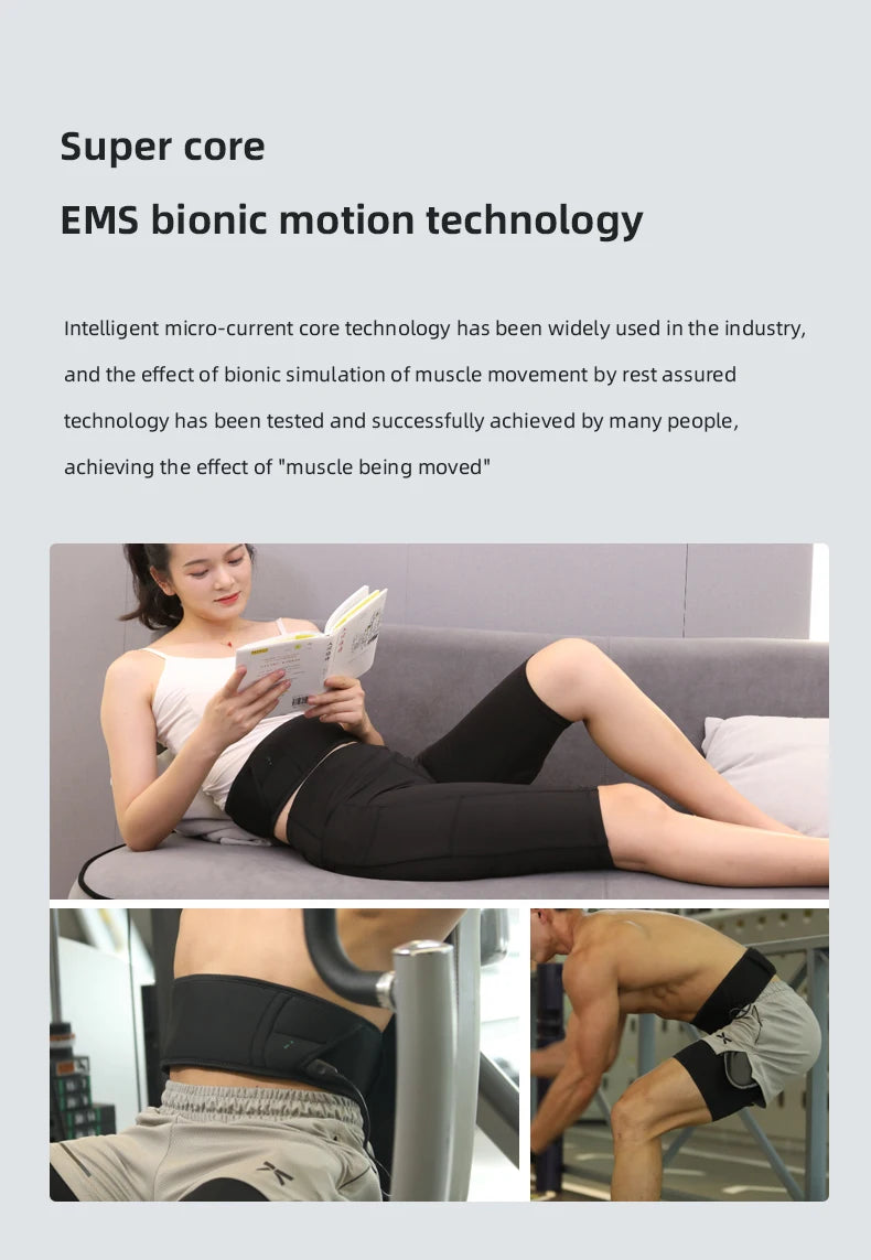 Elektrischer Muskelstimulator Bauchmuskel-Toning-Gürtel, Fitnessstudio Sport Gewichtsverlust Bodyshaper Vibrator Arm Bauch Taille Massagegerät EMS Armtrainer