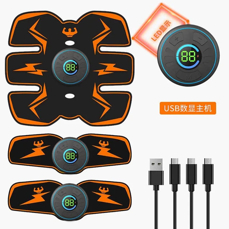 Customizable EMS Wireless Muscle Stimulator Trainer Smart Fitness Electric Weight Loss Stickers Body Slimming Massager