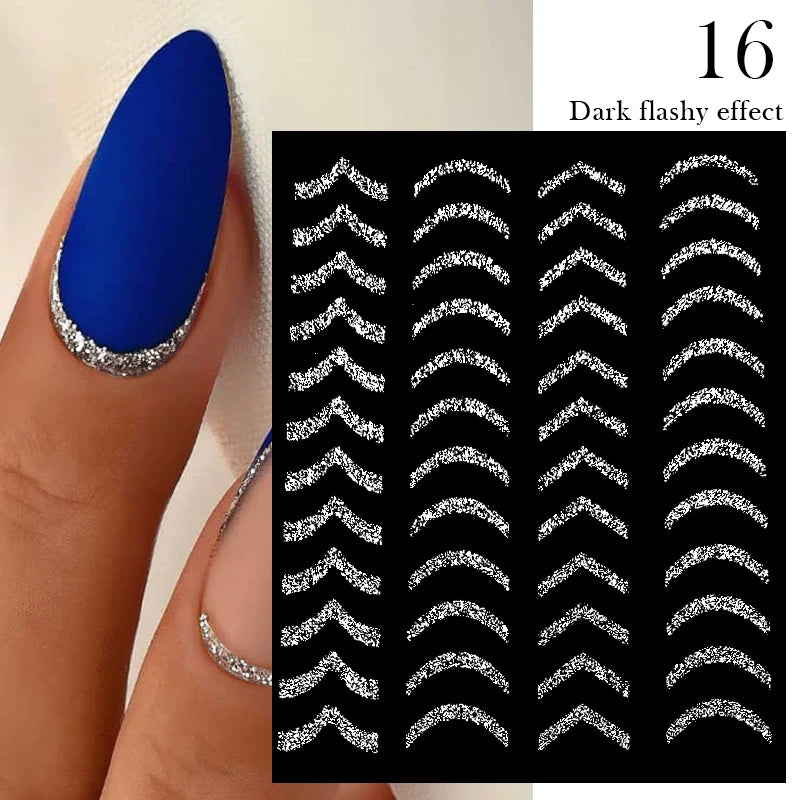 3D Nail Sticker Bowknot Long Silk Ribbon Flower Self-Adhesive Sliders Nail Art Decoration Decals DIY Manicure Accesories New