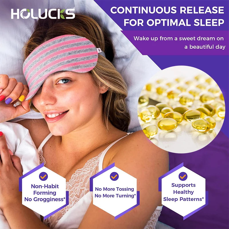 1 kaufen, 1 gratis! Liposomales Melatonin-Ergänzungsmittel, zur Linderung von Schlaflosigkeit und zur Erholung von Jetlag, für schnelles Einschlafen und erholsame Nächte