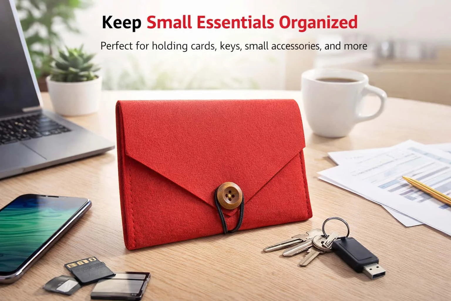 Portable Felt Storage Bag Outdoor Travel Digital Cable Electronics Accessories Organizer Charge Earphone Makeup Storage Pouches