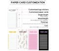 Eyelash Customization Eyelash Extension Paper Card Customization Eyelash Glue Customization Brand Customization
