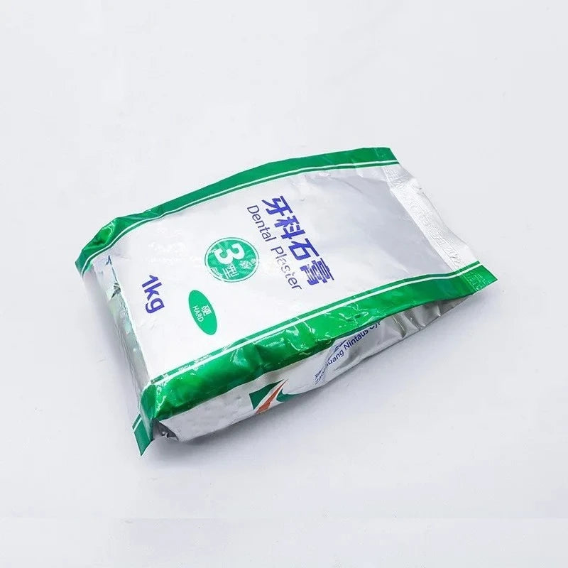 1KG/pack Dental Super Hard Plaster Type 4 Casting Crown Dental Model All Ceramic Mold Powder Dental Specific Gypsum Powder