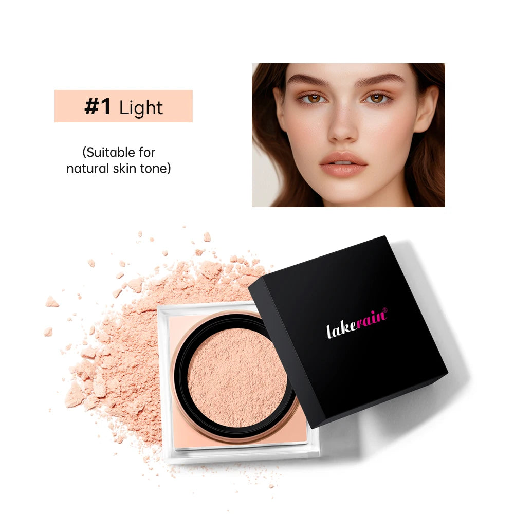 Loses Puder Make-up Loose Baking & Setting Puder Matt Wasserdicht Lang anhaltend Ölkontrolle 4 Farben Loses Puder Make-up Kosmetik