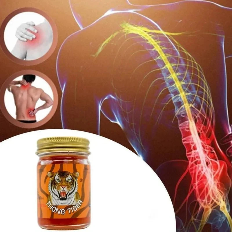 50g 100% Thai Tiger Balm Body Massage Cream Ointment Plaster Joint Arthritis Rheumatic Pain Patch Red Tiger Balm Cream Skin Care