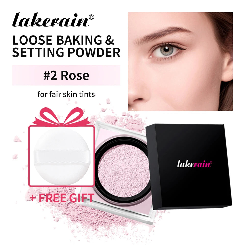 Loses Puder Make-up Loose Baking & Setting Puder Matt Wasserdicht Lang anhaltend Ölkontrolle 4 Farben Loses Puder Make-up Kosmetik