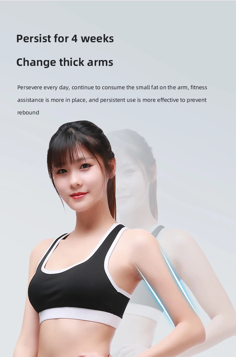 Elektrischer Muskelstimulator Bauchmuskel-Toning-Gürtel, Fitnessstudio Sport Gewichtsverlust Bodyshaper Vibrator Arm Bauch Taille Massagegerät EMS Armtrainer