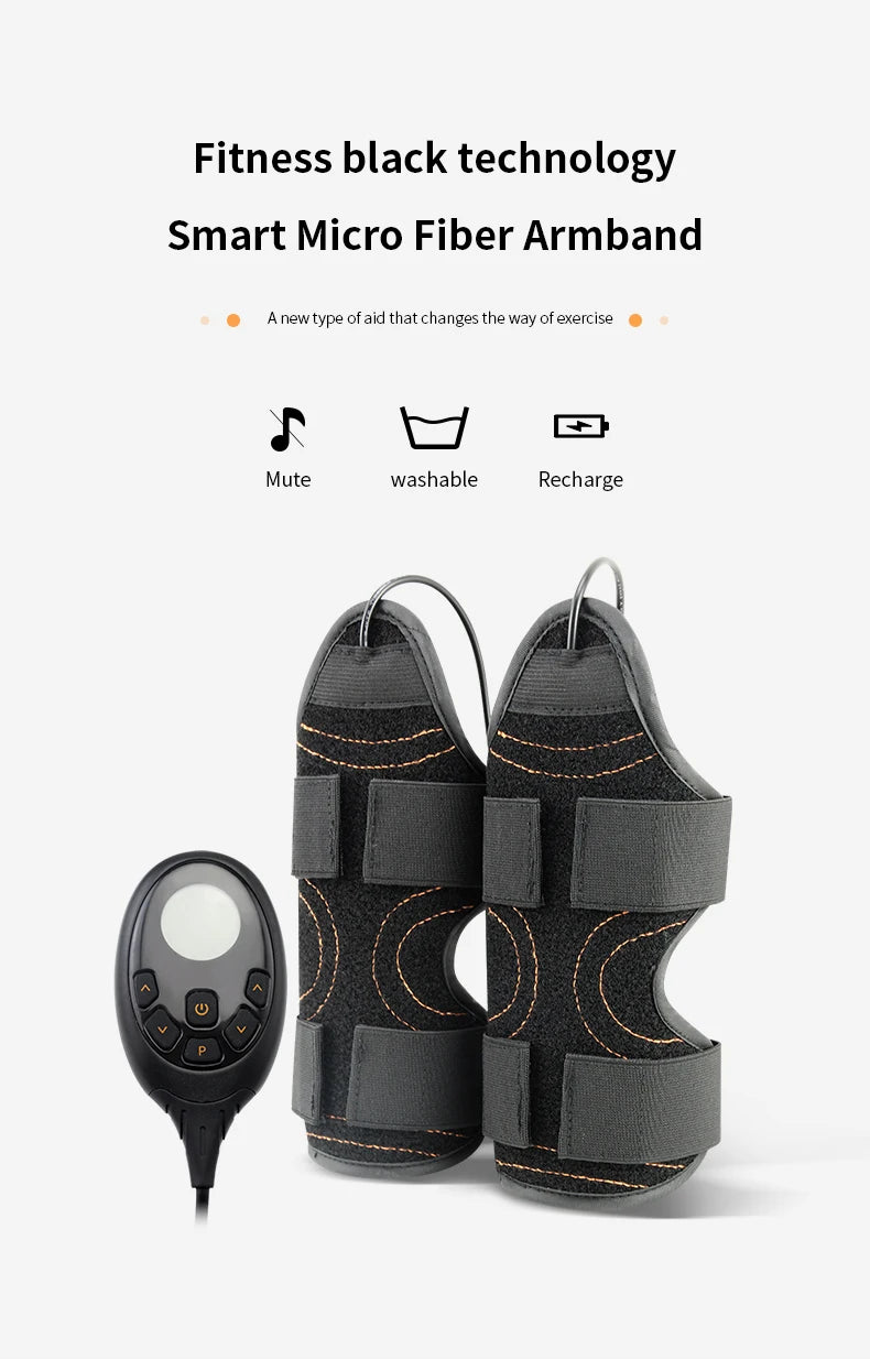 Elektrischer Muskelstimulator Bauchmuskel-Toning-Gürtel, Fitnessstudio Sport Gewichtsverlust Bodyshaper Vibrator Arm Bauch Taille Massagegerät EMS Armtrainer
