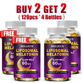 1 kaufen, 1 gratis! Liposomales Melatonin-Ergänzungsmittel, zur Linderung von Schlaflosigkeit und zur Erholung von Jetlag, für schnelles Einschlafen und erholsame Nächte