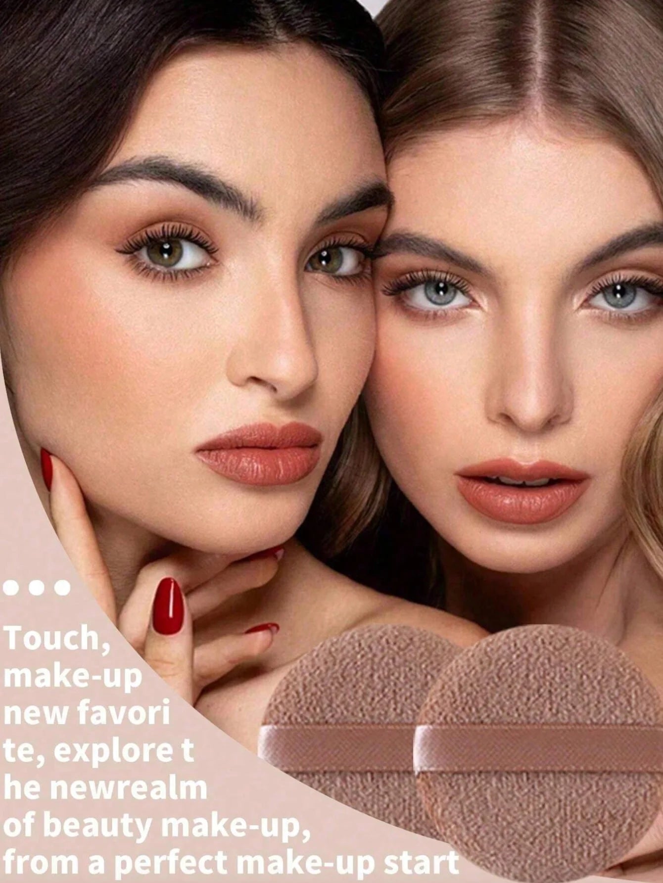 12pcs Professional Makeup Brush Set Incl. Eyeshadow, Powder, Blush Brushes, 2pcs Makeup Sponges, 1pc Powder Puff, Complete Trave