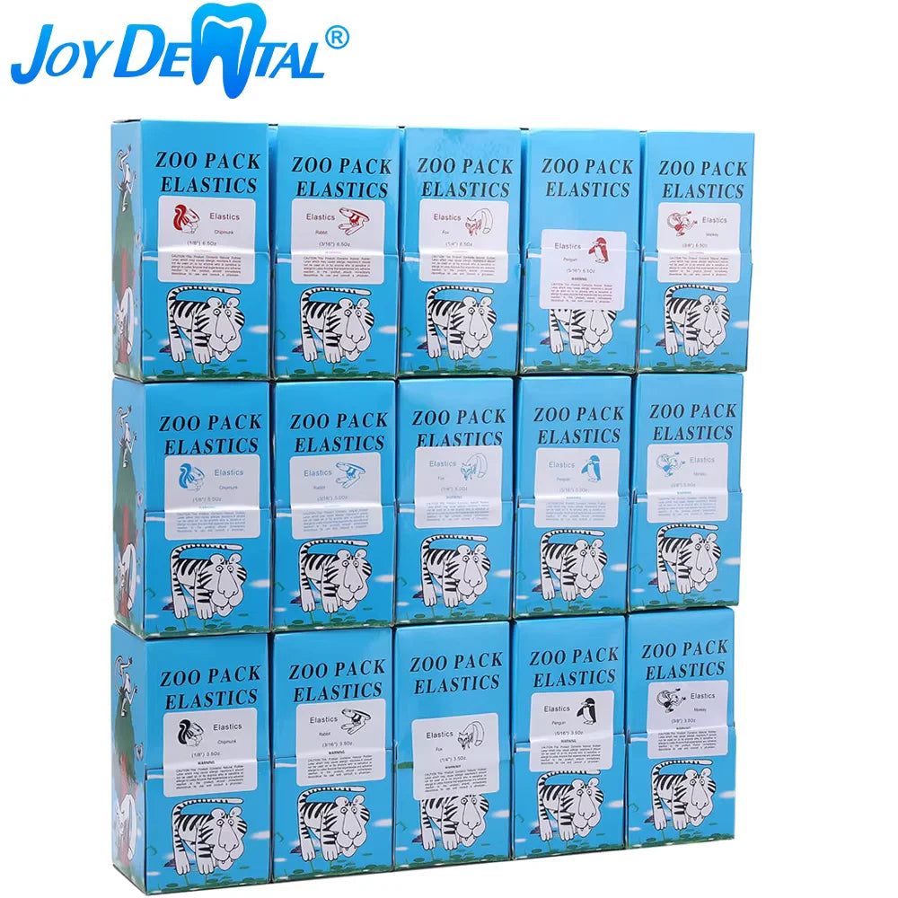 5000 Stück/Box Zahnmedizinische kieferorthopädische Zoo Pack Gummibänder Hochelastische Latex Zahnspangenstärke 3.5/5.0/6.5 OZ