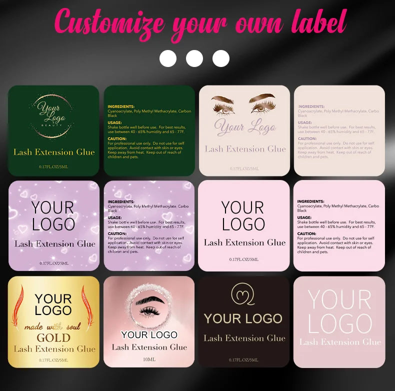 Eyelash Customization Eyelash Extension Paper Card Customization Eyelash Glue Customization Brand Customization