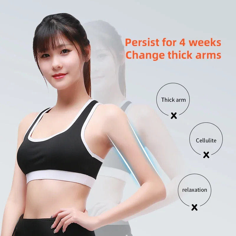 Elektrischer Muskelstimulator Bauchmuskel-Toning-Gürtel, Fitnessstudio Sport Gewichtsverlust Bodyshaper Vibrator Arm Bauch Taille Massagegerät EMS Armtrainer