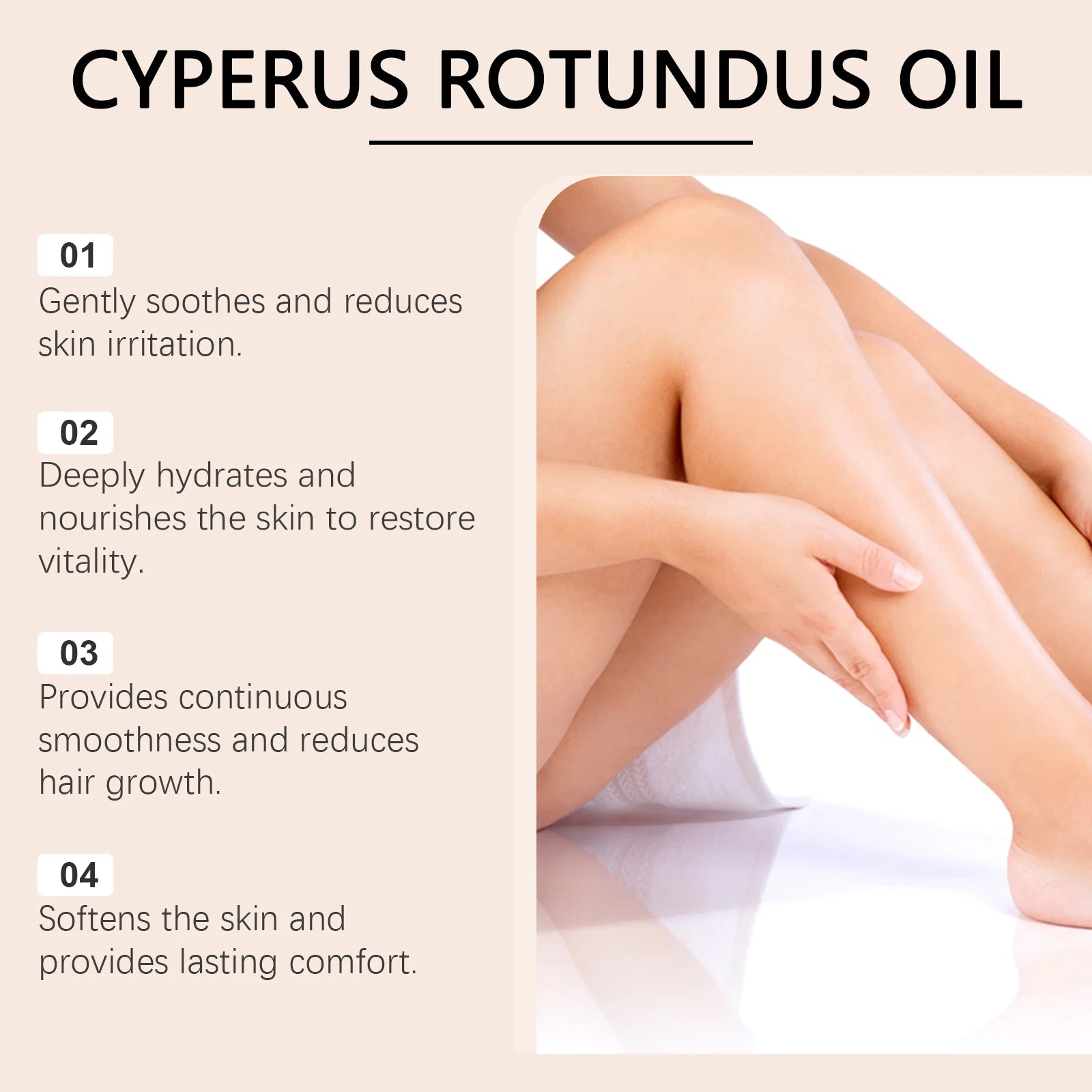 Body Hair Removal Oil for Hair Removal Essence Reduce Armpit Arms Body Hair Inhibitor Shrink Pores Smooth Skin Care Serum