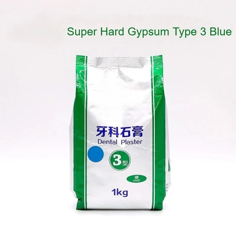 1KG/pack Dental Super Hard Plaster Type 4 Casting Crown Dental Model All Ceramic Mold Powder Dental Specific Gypsum Powder