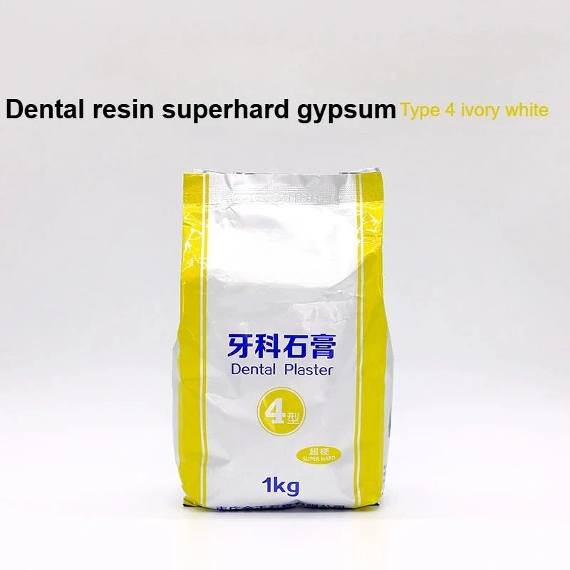 1KG/pack Dental Super Hard Plaster Type 4 Casting Crown Dental Model All Ceramic Mold Powder Dental Specific Gypsum Powder