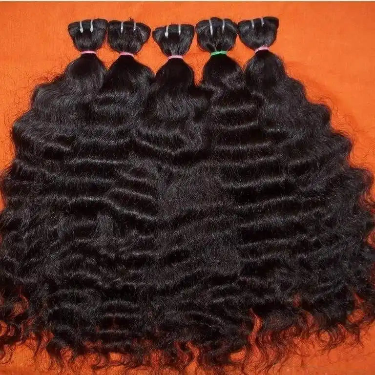 100% Unprocessed Natural Human Hair.india Best Hot 6A Hair Waft